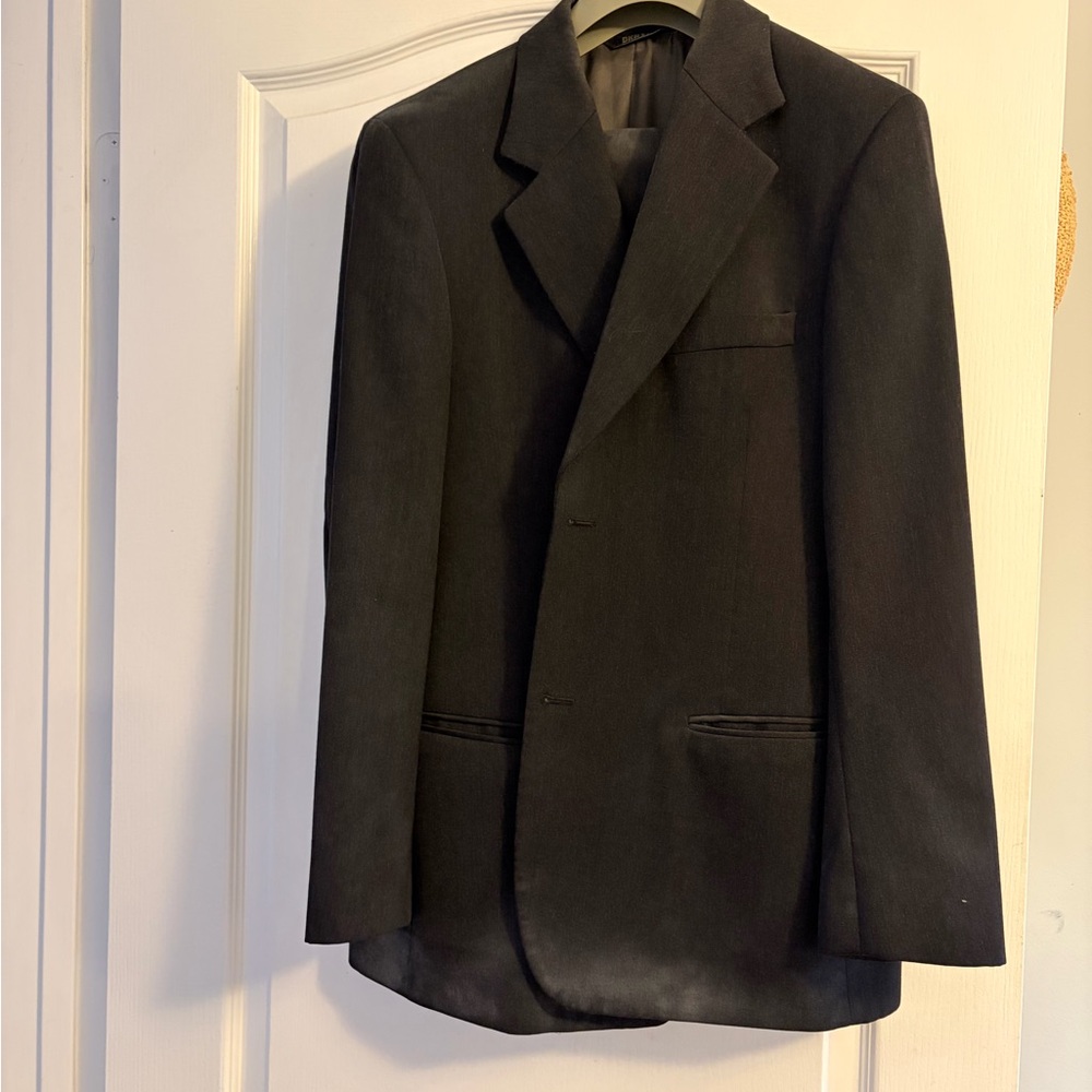 DKNY Men's Dark Gray Blazer and Pants